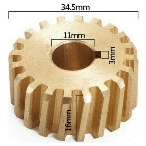 Bridgeport Milling Machine B08 Copper Feed Worm Gear Turret The Mill Tool New