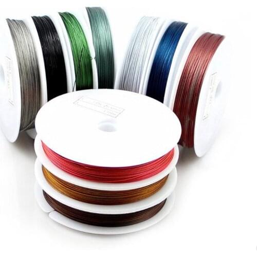 10 Roll Colorful Bare Copper Wire Tarnish Resistant Beading Jewelry Wire Bracelet Necklaces Jewelry Making Supplies 10m
