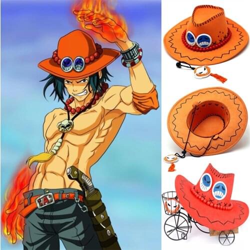 2 Colors Anime D Ace Luffy Hats Men Women Travel Cap Skull Toys Costume Halloween Hat Drop Shipping
