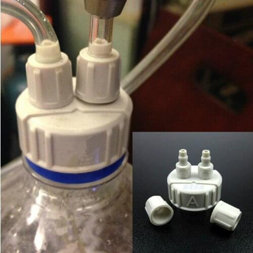 2pcs Aquarium Bottle Cap For DIY CO2 Generator System Diffuser Kit Air Tube Kit Tool Supply For Fish Tank Water Plant