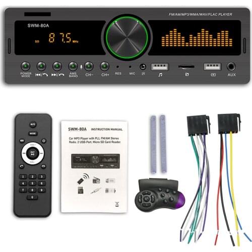 Auto Radio 1 DIN Car Stereo MP3 Player Bluetooth FM AM Autoradio Car Stereo Radio Remote Control Car MP3 Multimedia Player