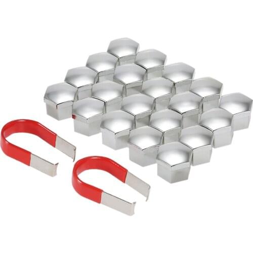 Car Style Universal 17mm Car Wheel Chrome Plastic Nut Cover Bolt Cap for Cars
