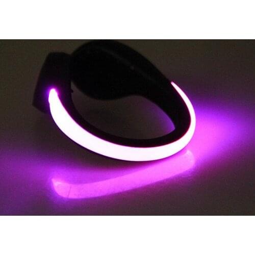 Battery Powered LED Shoe Clip Outdoor Safety Night Running Light Warning Lamp Fitness Body Building for Cycling Equipment tools