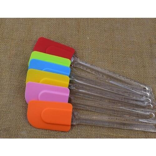 Free Shipping+Wholesale Silicone Basting Oil Brush For Cake Bread Butter With Transparent Handle,500pcs/lot
