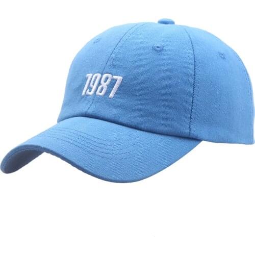 New Fashion Baseball Hats Men Women Cap 1987 Embroidery Snapback Hat Outdoor Casual Hip Hop Hat Cotton Dad Sun Hat Visor Gorras