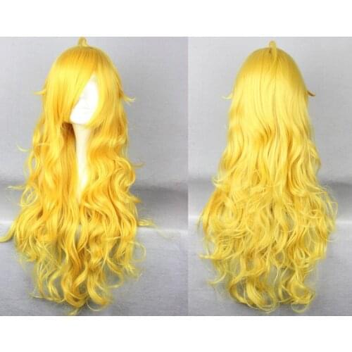 RWBY Yang Xiao Long Yellow Cosplay Hair Heat Resistance Anime Hair for Women Party Cosplay Headwear Costumes Accessories