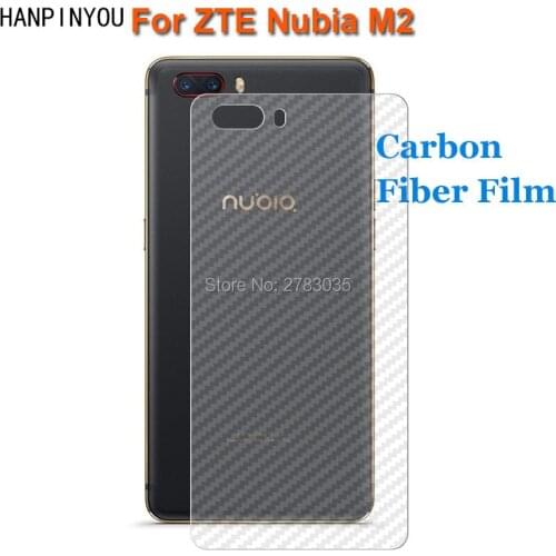 For ZTE Nubia M2 5.5" New Durable 3D Anti-fingerprint Transparent Carbon Fiber Back Film Rear Screen Protector