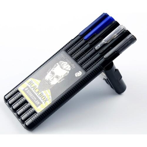 Germany Staedtler Triplus Black Box Office 0.5mm Mechanical Pencil Felt Tip Pen Permanent Marker Pen and Pencil Set Stationery