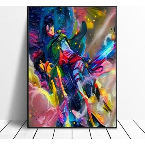 Watercolor The Survey Corps Art Canvas Poster Home Decor Painting No Frame