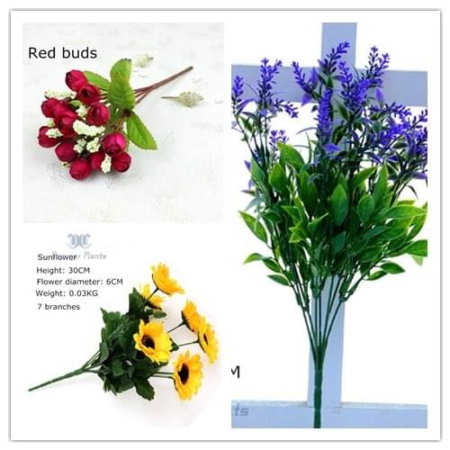 Artificial Flowers Fake Plants Wall Hedge Panels DIY Accessories Fake Flowers Artificial Plants Home Garden Party Wedding Deco