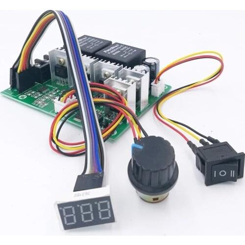 PWM speed controller DC motor Digital display 0~100% adjustable drive module Input MAX60A 12V 24V36V