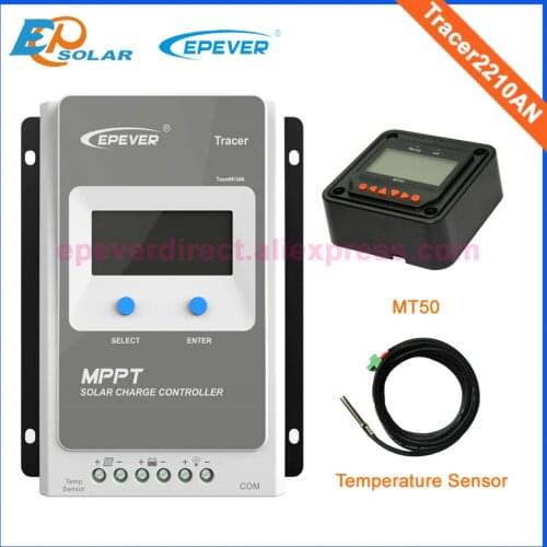 Tracer 2210AN EPsloar 20A MPPT Solar Charge Controller 12V 24V LCD With MT50 meter and WIFI ebox
