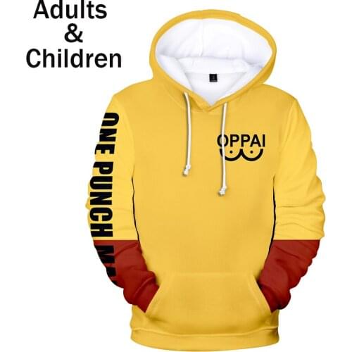 Beautiful 3D printed Comic ONE PUNCH-MAN Character costume Hoodies Men Women Sweatshirts Kids Hoodies boy girl pullovers outwear