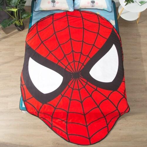 Disney Spider-man Avengers Summer Blankets Thin quilt Bedding Children Boy Adult Home Bedroom Decoration Gifts