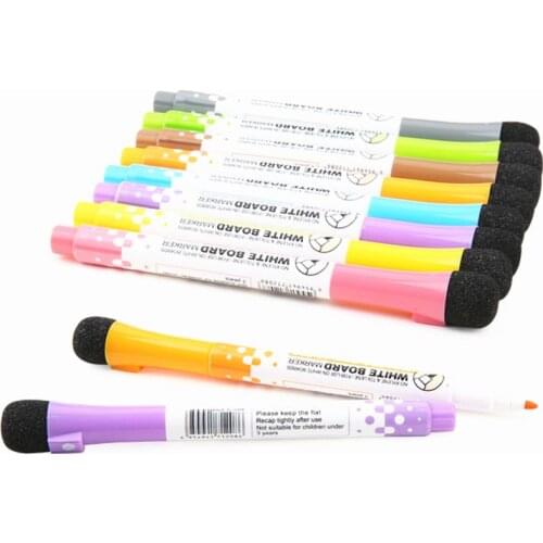 Magnetic Markers (8 Pack) Low Odor White Board Markers with Erasers for Kids Teacher Supplies for Classroom Work