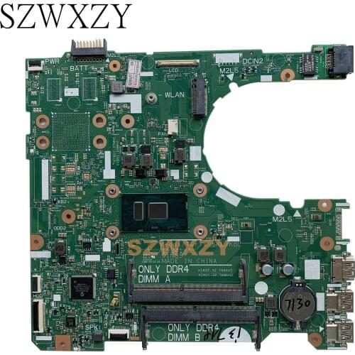 SZWXZY For Dell Inspiron 15 3567 Laptop Motherboard With SR3JY I3-7130u CPU CN-07D5J9 7D5J9 Ddr4