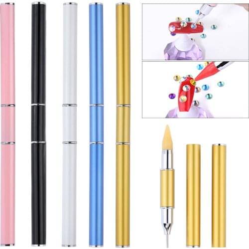 Metal Pen Rhinestones Gems Picking Tool Wax Pencil Pen Picker Clothing Decoration Tool Diamond Painting Tools