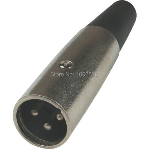 Wholesale 100 pcs/lot XLR 3Pin Cannon Connector XLR Male MIC Audio connector-YA5034