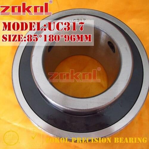 ZOKOL bearing UC317 90617 Pillow Block Ball Bearing 85*180*96mm