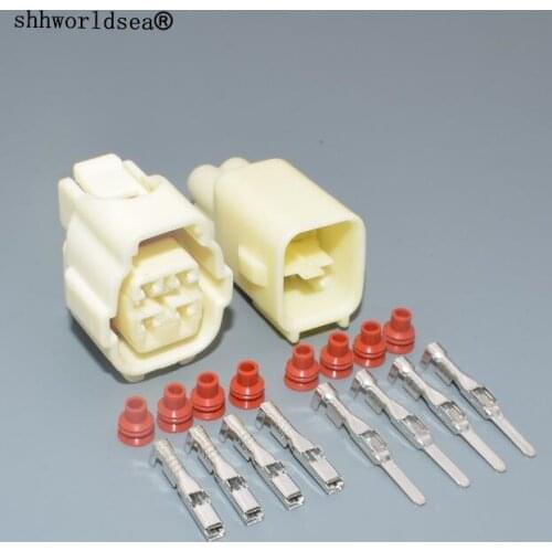 Shhworldsea 2.2mm 4pin for Toyota Oxygen Sensor Plug plug electric wiring harness cable connector 7282-7040-10 7283-7040-10