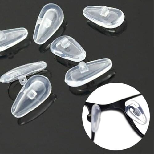 5 Pairs Silicone Air Chamber Nose Pads Brace Support Airbag Glasses Stipules Non-slip For Eyewear Eyeglasses Sunglass