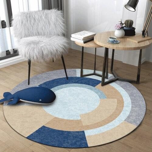Modern Minimalist Nordic Hanging Basket Mat Round Floor Mat Computer Chair Cushion Swivel Chair Cushion Bedroom Bedside Carpet