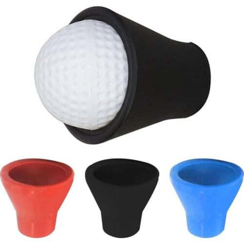 Golf Tees Portable Rubber Golf Ball Pickup Retriever Grabber Pick Up Tool Accessories Golf Supplies