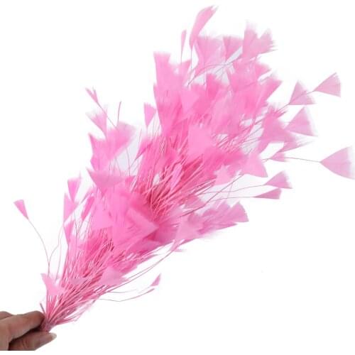 Beautiful Turkey Feathers Flower Headwear Wedding Party Decoration Supplier Feathers for Crafts 25-30Cm Plumes Headpieces