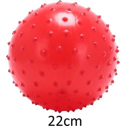 1pcs 22cm Funny Inflatable Ball Beach Game Toys Balloons Bouncing Balls Random Color Massage Rubber Kids Baby Plastic Soft PVC
