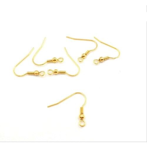 50pcs 316l Stainless Steel Earring Wire Hooks Ear Hook Clasp DIY Handmade Ear Jewelry Making Findings Z838