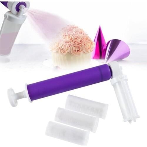 1 set Cake Spray Gun Cake Airbrush Coloring Sprayer Duster Manual Watering Can Cake Decorating Tools Kitchen Baking Tools