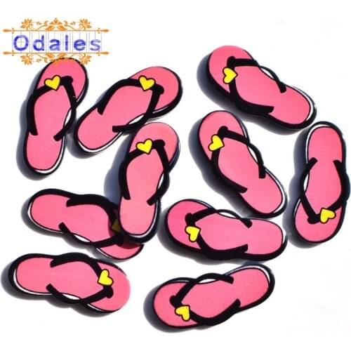 10Pcs/lots Hot Herringbone Slippers Resin Accessories Sports Equipment Acrylic Crafts Supplies DIY Headwear Decorative Button