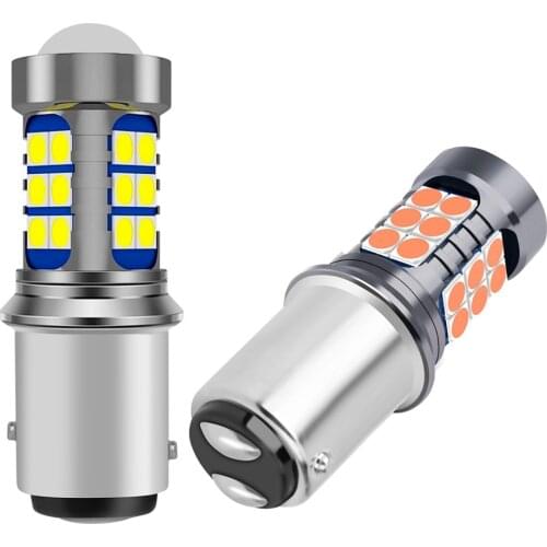 2Pcs 1157 P21/5W BAY15D Super Bright 3030 LED Car Brake Bulb Turn Signal Auto Daytime Running Light Parking Lamp Red White Amber