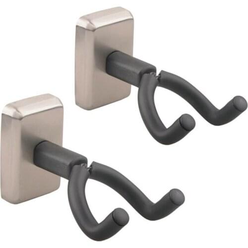2 Pack Guitar Wall Mount Hanger With Screws, Stainless Steel Guitar Stand, Guitar Hook For Acoustic Electric Guitar