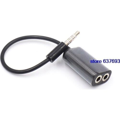 3.5mm Male Jack Plug Cable 1 to 2 Cable 3.5mm Femal Jack Adapter Cable Connector for Audio Line Cable