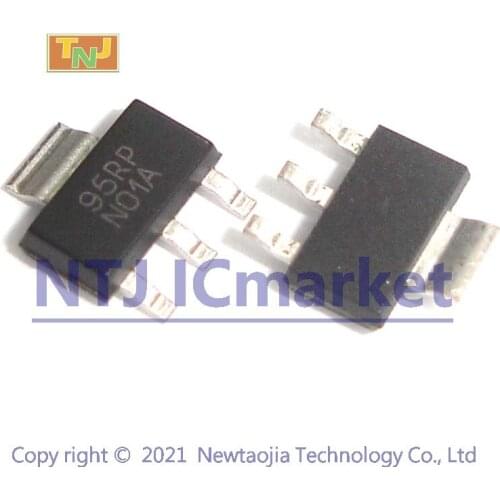 50 PCS LM317EMP SOT-223 N01A LM317 SMD 3-Terminal Adjustable Regulator