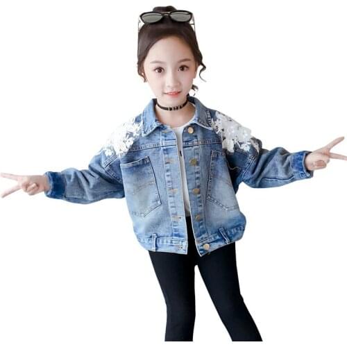 ACE LOVE Denim Jackets For Girls