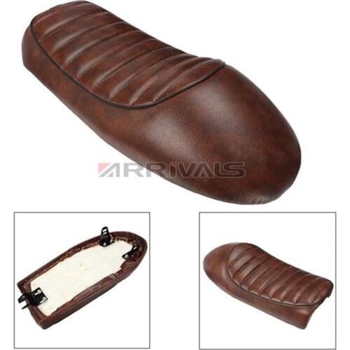 Black/ Brown Cafe Racer Vintage Saddle Hump Custom Seat Motorcycle Vintage Cafe Racer Seats For Honda CB350 CB450 CB750 CB200