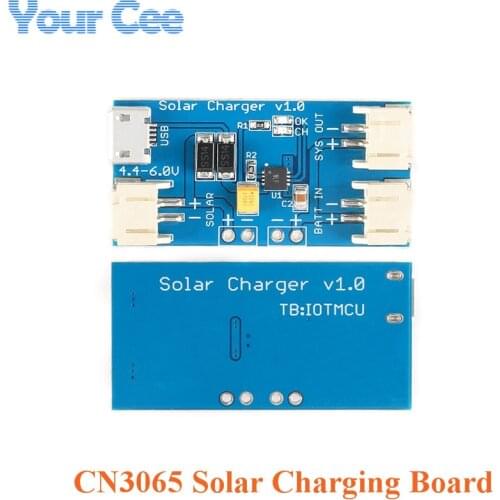 CN3065 Mini Solar Lipo Charger Board Module Ultra Small Lithium Battery Charge Single-cell DIY 500mA for Outdoor