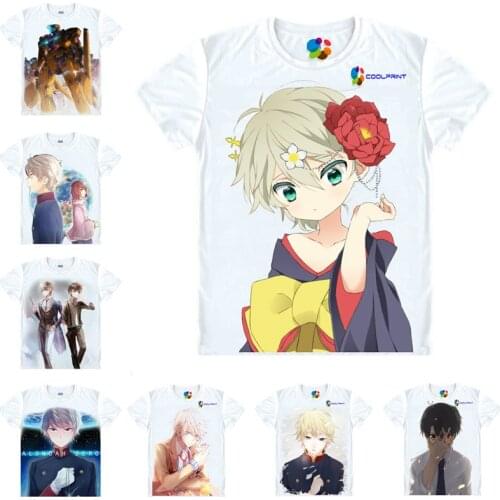 Coolprint Motivs Hentai Shirt Aldnoah Zero T-Shirts Multi-style Short Sleeve Kaizuka Inaho, Sleipnir Anime Cosplay Shirts Kawaii