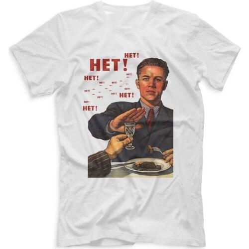 USSR Russia Soviet Propaganda Against Alcohol poster T-Shirt. Summer Cotton Short Sleeve O-Neck Mens T Shirt New S-3XL