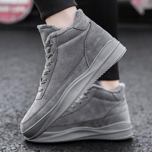 2020 Winter new Men casual sneakers warm shoes winter sport shoes fleece-lined plush sneakers Martins ankle boothigh quality