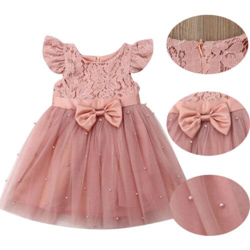 Lace Wedding Flower Girls Dress 2019 Brand New Style Bridesmaid Party Prom Princess Pageant Kids