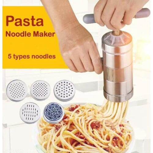 Pasta Maker Stainless Steel Noodle Manual Hand-Cranking Press Handmade Small Buck Wheat Noodle Maker