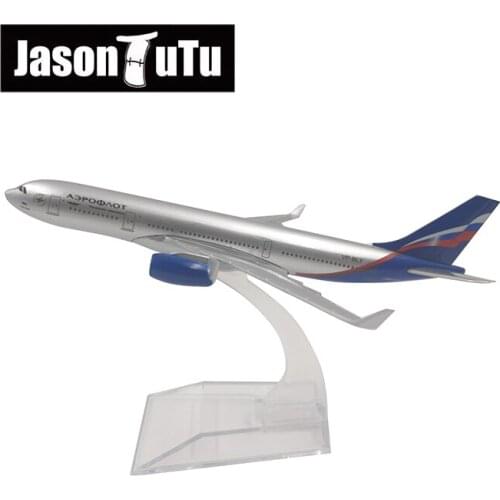 JASON TUTU 16cm Aeroflot Airbus A330 Airplane Model Plane Model Aircraft Diecast Metal 1/400 Scale Planes Russian Airlines A330