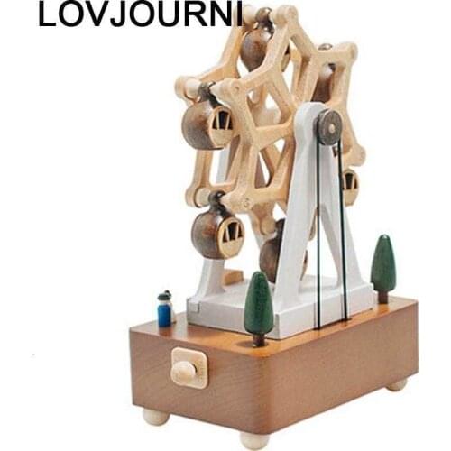 Musicale Caixa Birthday Gift For Girlfriend Imagine Dragon Wood Boite A Musique Carousel Musical caja De Musica Music Box