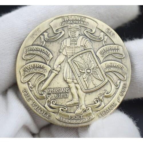 Put On The Whole Armor Of God Souvenir Commemorative Coin Bronze Coins Collection