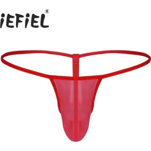 New Arrival Mens Male Lingerie Sissy See Through Mesh Bulge Pouch Bikini G-string Thong Underwear Triangle Panties Underpants