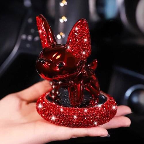 Personality Car Perfume Diamond Car Center Console Accessories Car Interior Decoration Ornaments Cartoon Cute Pets