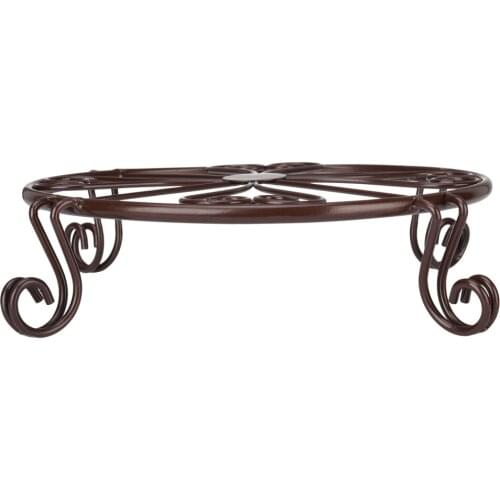 Flower Pot Stand Display Rack Durable Fashion Quality Wrought Iron Metallic Balcony New Hot Patio Garden Decor Rustproof Shelf
